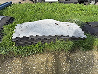 Partij rubberen stalmatten met noppen - rubber - afbeelding 3 van  8