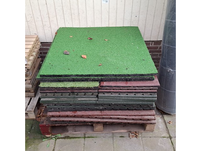 Partij rubberen tegels - afbeelding 2 van  4