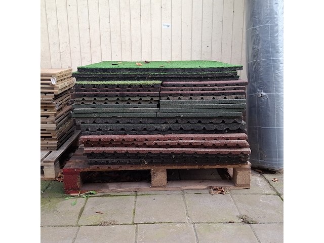 Partij rubberen tegels - afbeelding 3 van  4