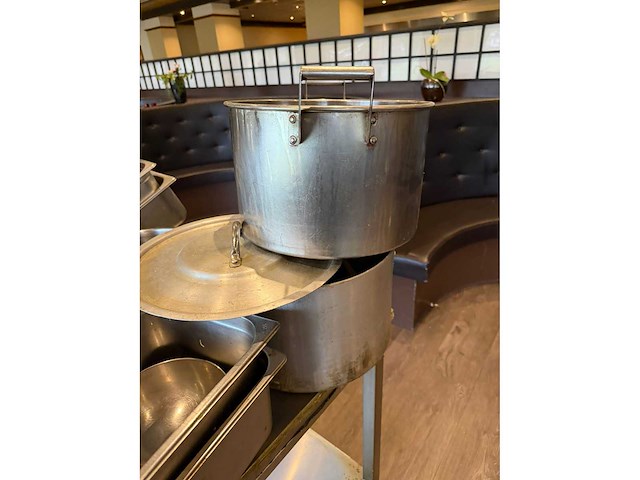 Partij rvs bakken, pannen en schalen - afbeelding 7 van  9