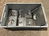Partij rvs gastronormdeksels - afbeelding 1 van  4