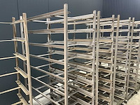 Partij rvs slagerijkarren - afbeelding 2 van  4