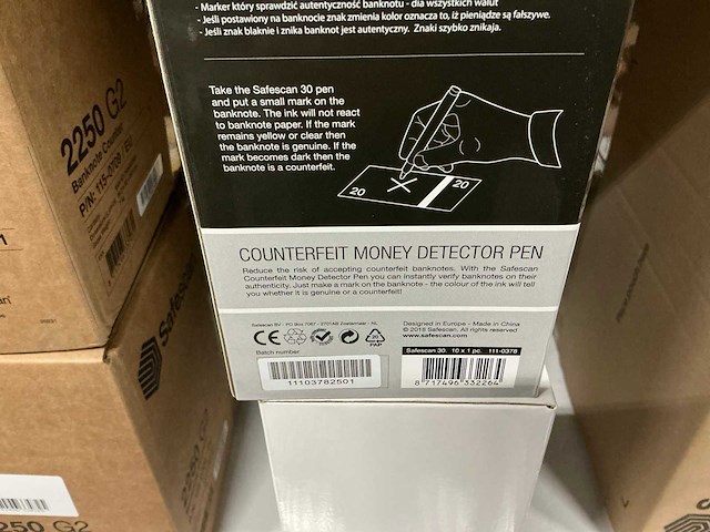 Partij safescan 30 detector pen (30x) - afbeelding 2 van  3