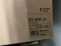 Partij safescan sd-4141 cash drawer (6x) - afbeelding 2 van  2