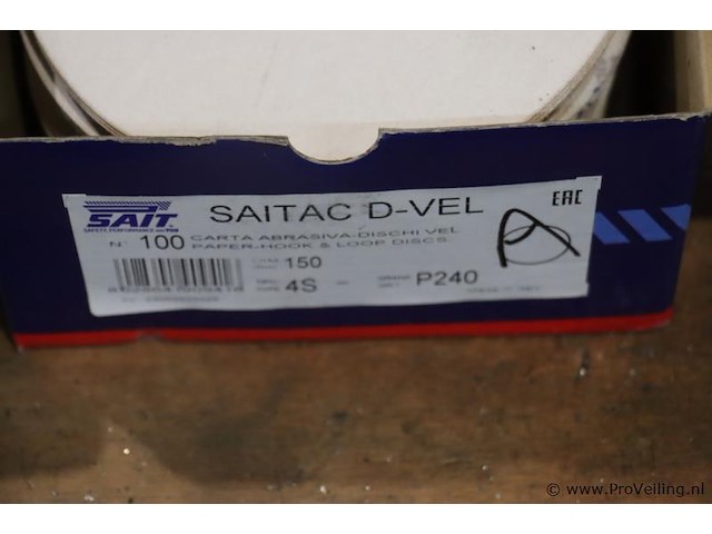 Partij saitac d-vel klittenband schuurschijven - afbeelding 3 van  9