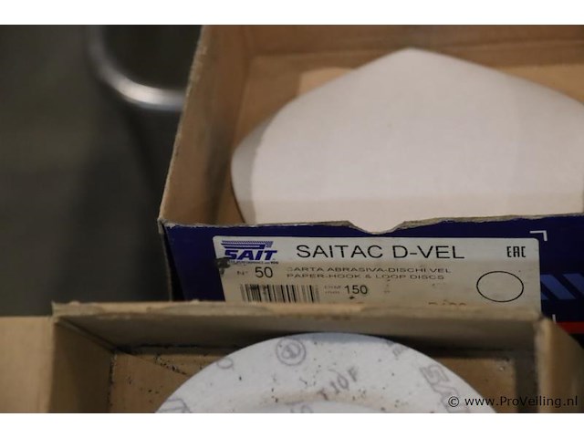Partij saitac d-vel klittenband schuurschijven - afbeelding 5 van  9