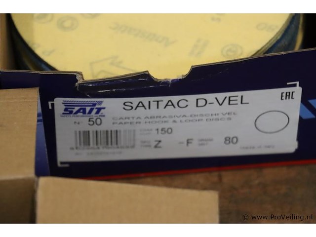 Partij saitac d-vel klittenband schuurschijven - afbeelding 8 van  9
