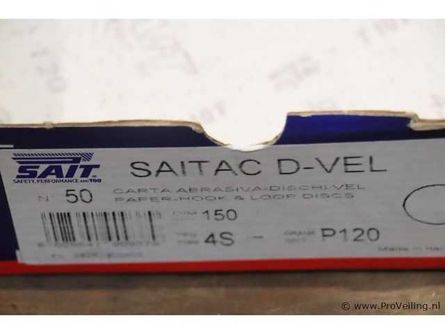 Partij saitac d-vel klittenband schuurschijven - afbeelding 9 van  9