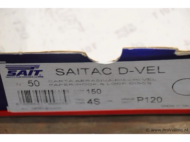 Partij saitac d-vel klittenband schuurschijven - afbeelding 9 van  9