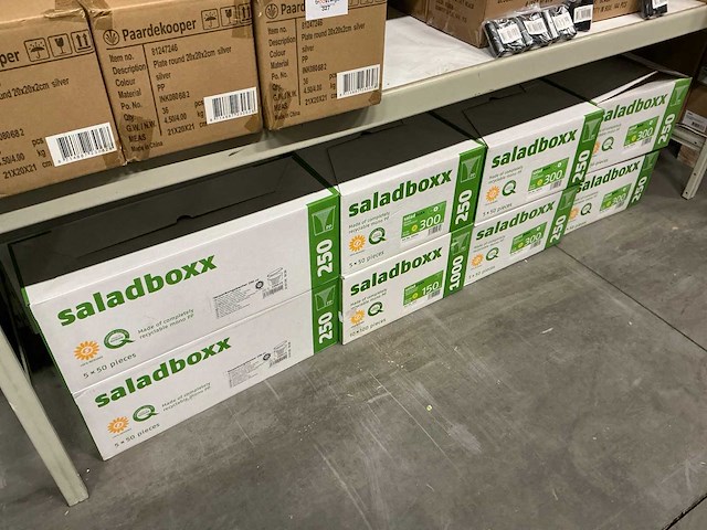 Partij saladboxx round transparent 300&250cc (2000x) - afbeelding 1 van  5