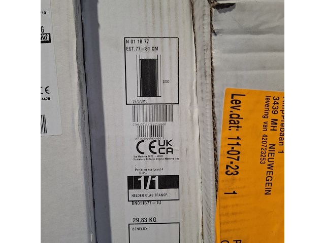 Partij sanitair goederen, o.a. villeroy&boch, novellini, zehnder, vasco & grohe - afbeelding 72 van  80