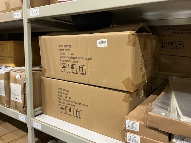 Partij schaal ribbel d25/h9cm mat zwart (96x) - afbeelding 3 van  4