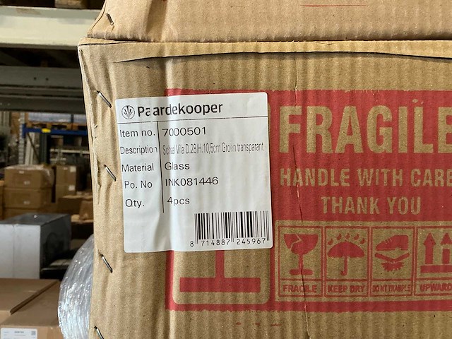 Partij schaal vila d28/h10,5cm groen transparant (480x) - afbeelding 4 van  4