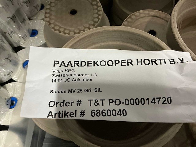 Partij schalen mv 25 gri ø25xh12cm (219x) - afbeelding 3 van  4