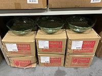 Partij schalen vila d28/h10.5cm groen transparant (51x) - afbeelding 1 van  4