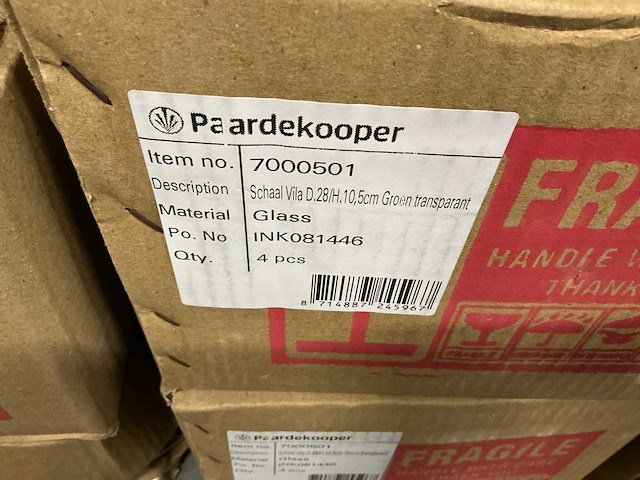 Partij schalen vila d28/h10.5cm groen transparant (51x) - afbeelding 4 van  4