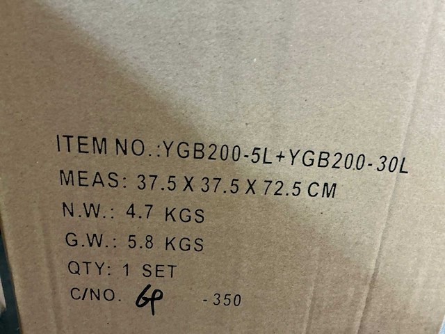 Partij scheffler prullenbak set 2-delig (15x) - afbeelding 2 van  2