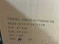 Partij scheffler prullenbak set 2-delig (15x) - afbeelding 2 van  2