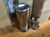 Partij scheffler prullenbakken sets 5l&30l (5x) - afbeelding 1 van  3