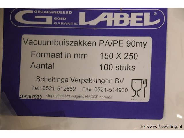 Partij scheltinga g-label vacuüm zakken & kunststof opbergbakken (4 stuks) - afbeelding 10 van  16