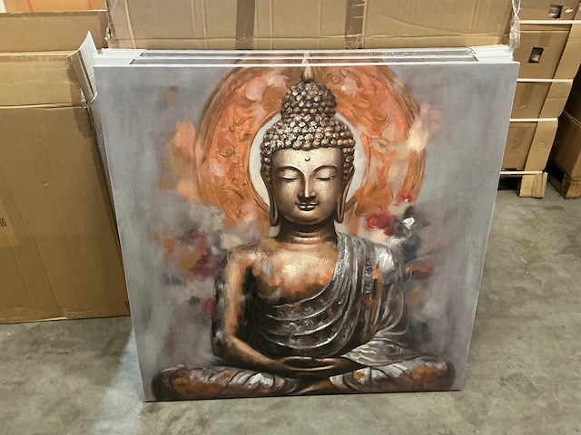 Partij schilderijen 100x100cm (18x) - afbeelding 1 van  4