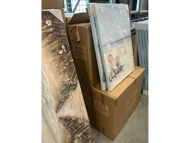 Partij schilderijen 140x70cm & 60x80cm (28x) - afbeelding 6 van  6