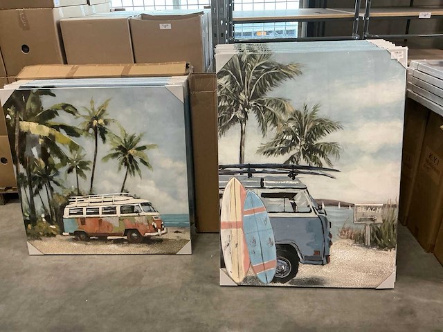 Partij schilderijen 90x120cm & 100x100cm (25x) - afbeelding 1 van  5