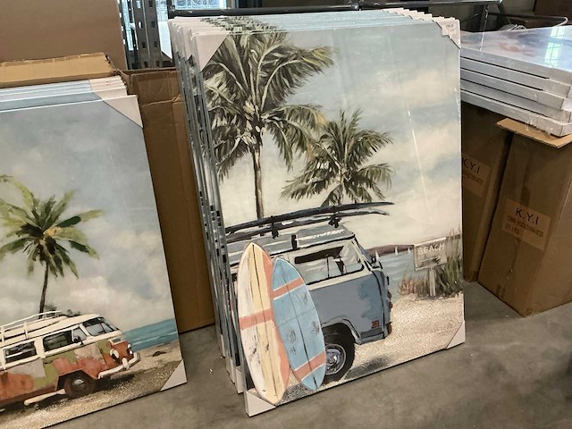 Partij schilderijen 90x120cm & 100x100cm (25x) - afbeelding 4 van  5