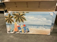 Partij schilderijen oil beach 70x140cm (17x) - afbeelding 3 van  3