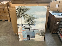 Partij schilderijen oil beach surf 90x120cm (26x) - afbeelding 1 van  3