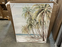 Partij schilderijen oil palms beach 80x100cm (15x) - afbeelding 1 van  2