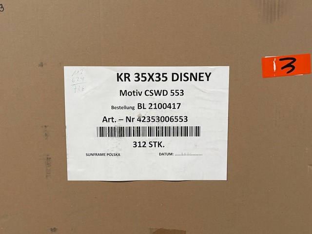 Partij schilderijen/wanddecoratie disney, canvas - afbeelding 4 van  4