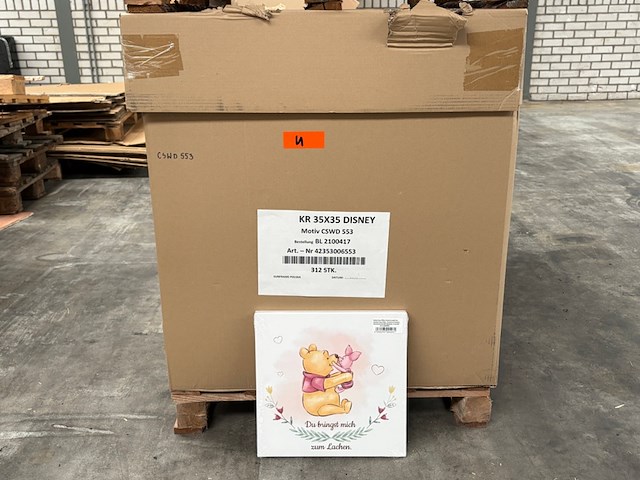 Partij schilderijen/wanddecoratie disney, canvas - afbeelding 1 van  3