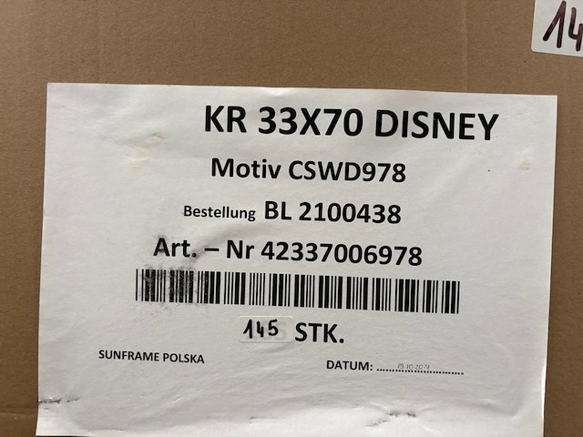 Partij schilderijen/wanddecoratie disney, canvas - afbeelding 3 van  5
