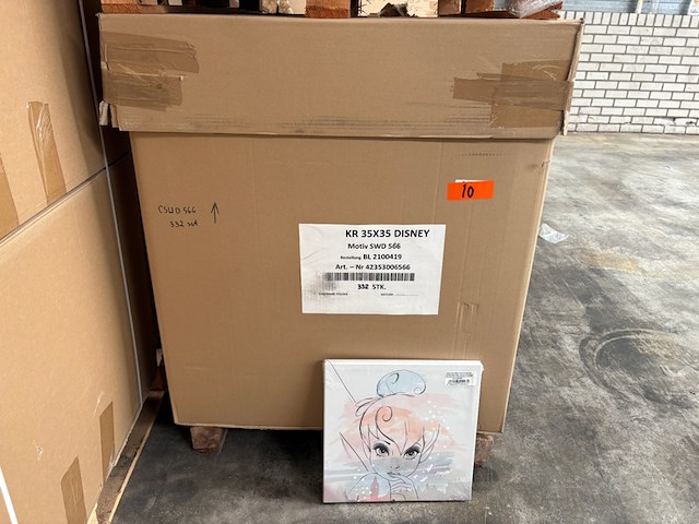 Partij schilderijen/wanddecoratie disney, canvas - afbeelding 2 van  4