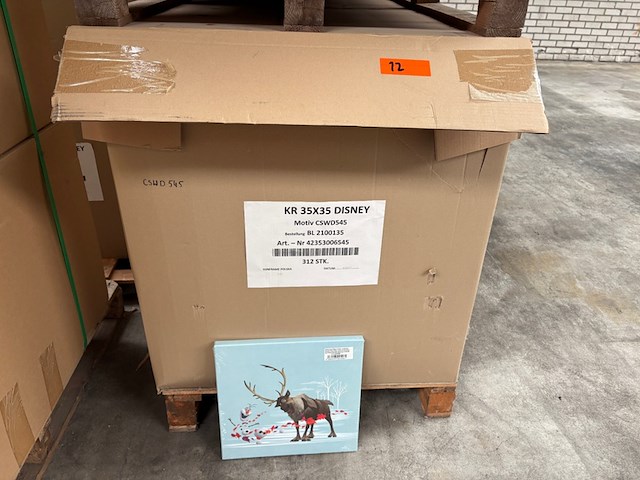 Partij schilderijen/wanddecoratie disney, canvas - afbeelding 2 van  4