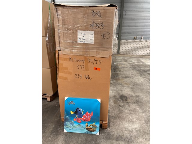 Partij schilderijen/wanddecoratie disney, canvas - afbeelding 2 van  4