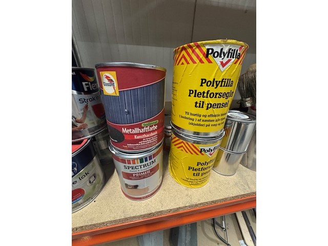 Partij schilders benodigheden en verf - afbeelding 5 van  9