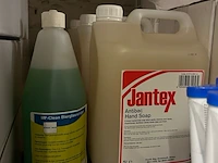 Partij schoonmaakmiddelen, hygiëneproducten en reinigingschemicaliën w.o. paltix, unox, jantex - afbeelding 6 van  8