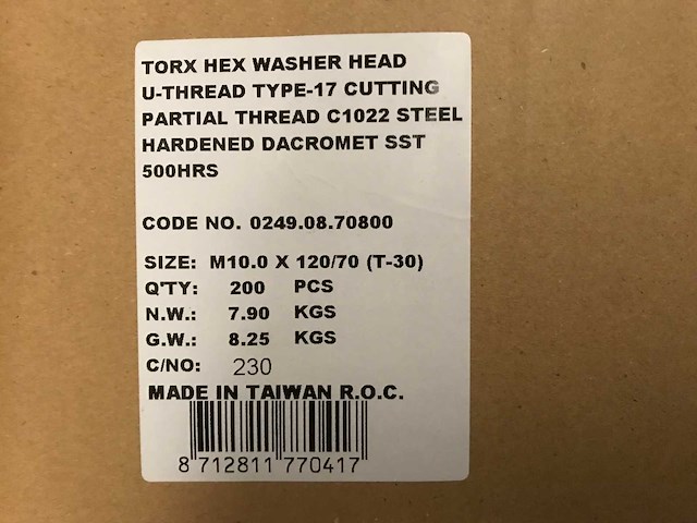 Partij schroeven en bouten - afbeelding 7 van  12