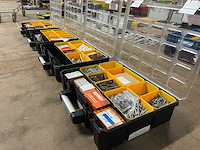 Partij schroeven en pluggen in 4 organizers (o.a. borgh, heco, fischer, spax, wago) - afbeelding 1 van  9