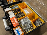 Partij schroeven en pluggen in 4 organizers (o.a. borgh, heco, fischer, spax, wago) - afbeelding 2 van  9