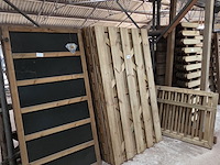 Partij schuttingpanelen o.a. hillhout - afbeelding 1 van  7