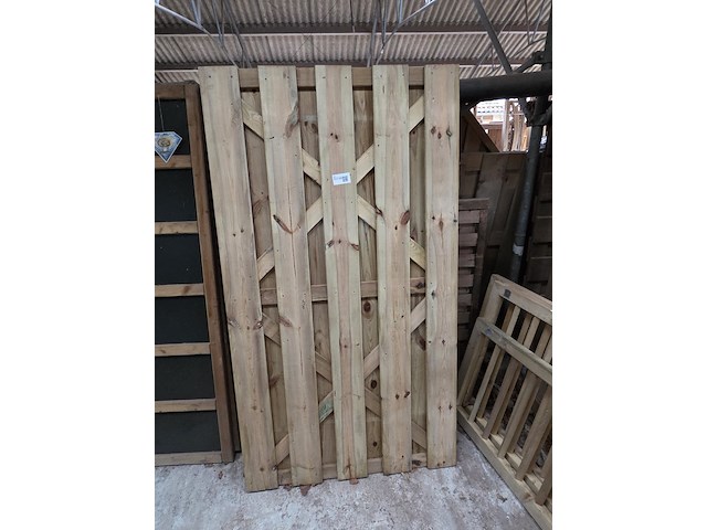 Partij schuttingpanelen o.a. hillhout - afbeelding 2 van  7