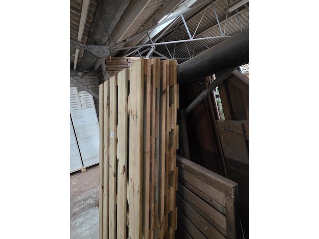 Partij schuttingpanelen o.a. hillhout - afbeelding 3 van  7