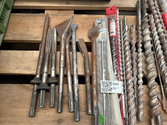 Partij sds betonboren en beitels diverse maten ca. 25x - afbeelding 2 van  5