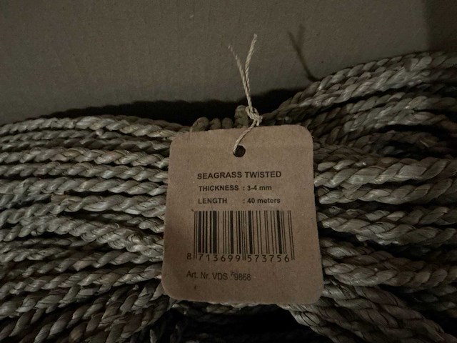 Partij seagrass twisted 3-4mm/40m (235x) - afbeelding 2 van  4