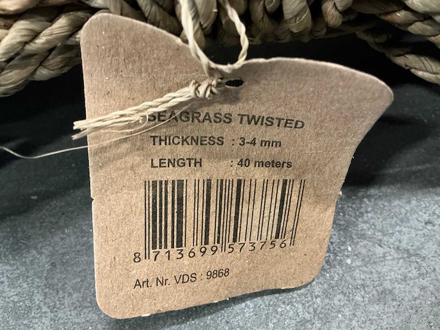 Partij seagrass twisted 40mtr thickness 3-4mm (165x) - afbeelding 3 van  4