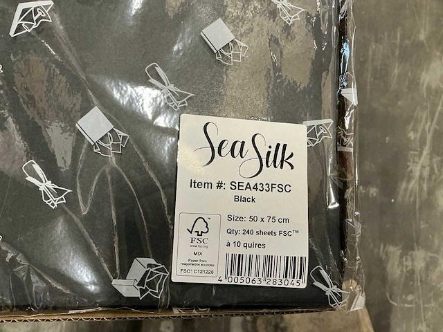 Partij seasilk 50x75cm black (9600x) - afbeelding 2 van  4