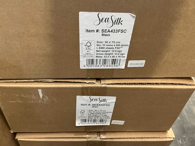 Partij seasilk 50x75cm black (9600x) - afbeelding 4 van  4